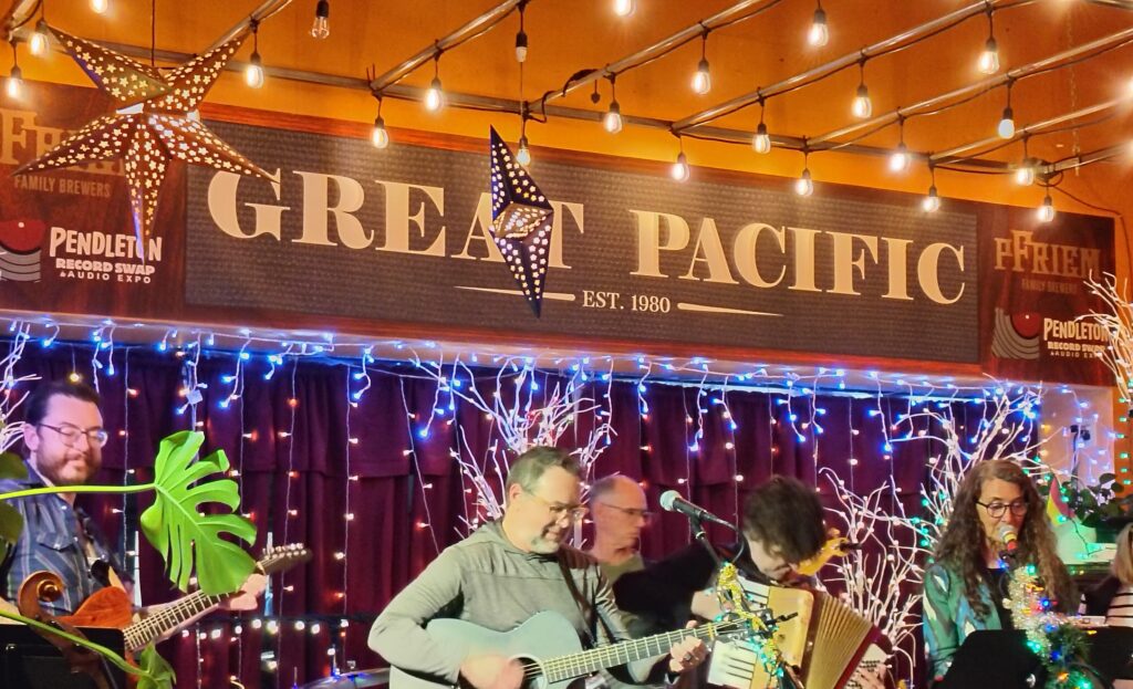 Holiday party at Great Pacific, one of the best restaurants in Pendleton