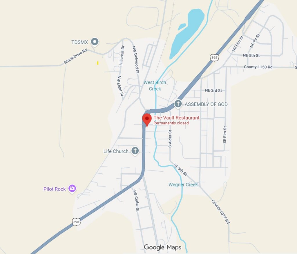 Pilot Rock on Google Maps