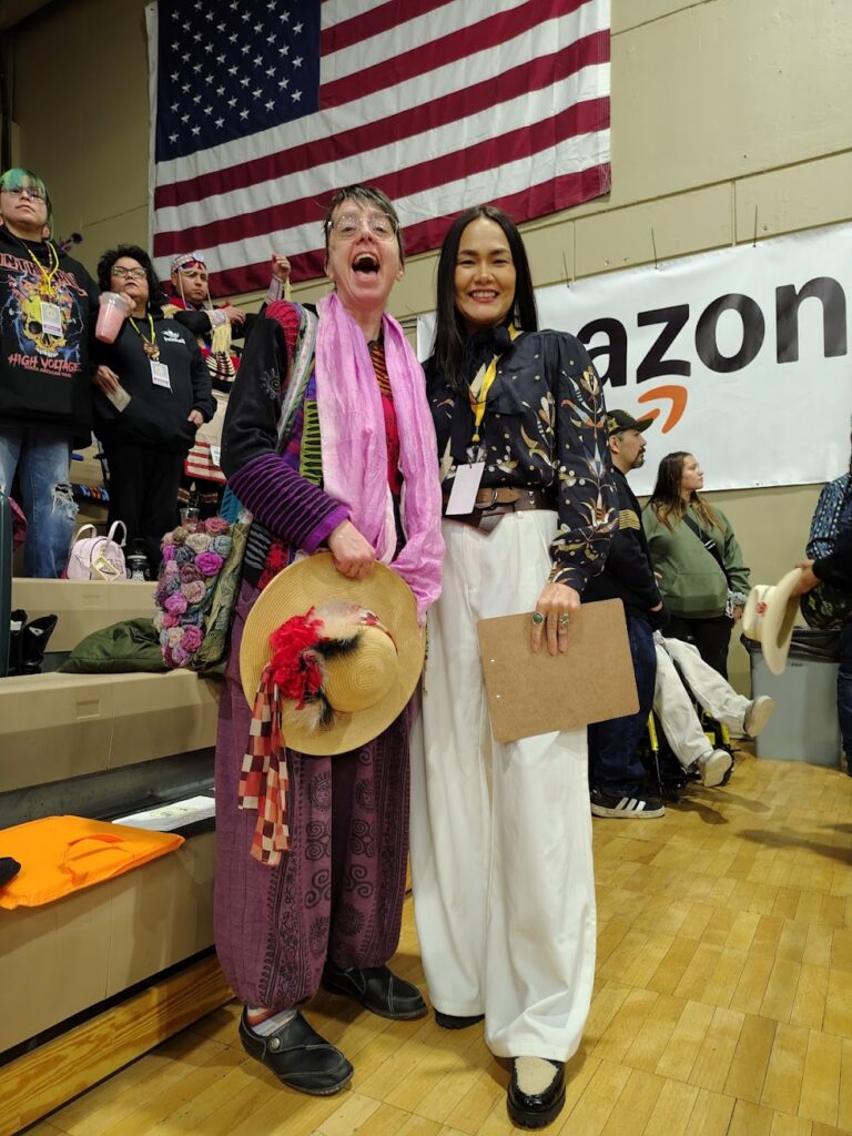 Stephanie Huffman and Acosia Red Elk, Pendleton Powwow, 2026
