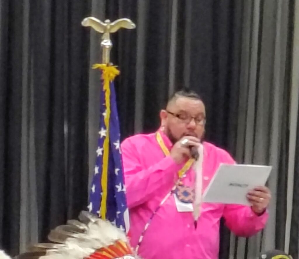 Ruben Little Head, Head MC at the 2025 Powwow