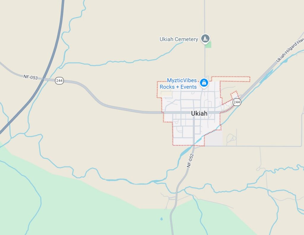 Ukiah, Oregon (Courtesy of Google Maps)