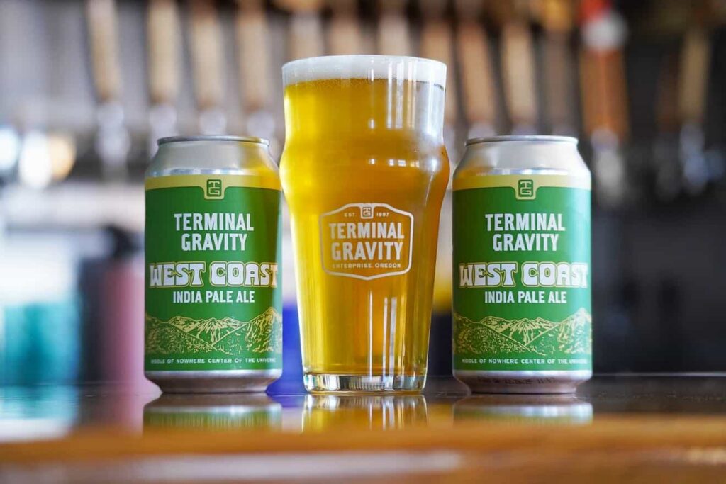 image of West Coast IPA courtesy of Terminal Gravity Brewing