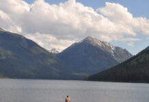 Wallowa County is Oregon’s Coolest Summer Destination! Paddleboarder got back on Wallowa Lake